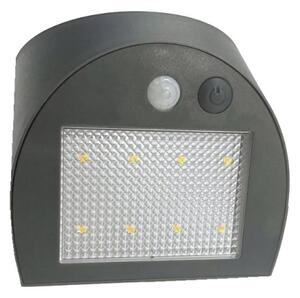 Lampă solară de perete LED cu senzor LED/3W/3,7V 1200 mAh IP54 antracit