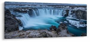 Tablou - Priveliște la cascade (120x50 cm)