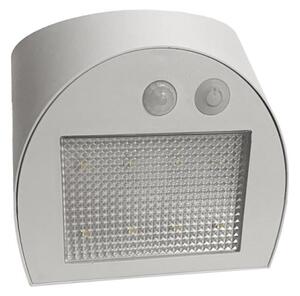 Aplica solară de perete cu senzor, LED, 3W, 3,7V, 1200 mAh, IP54, alb