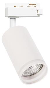 Spot pentru sistem de șină monofazat PIPE, 1x GU10, 10W, 230V, alb