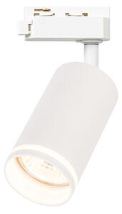 Spot pentru sistem de șină monofazat PIPE, 1x GU10, 10W, 230V, alb