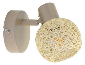 Aplica de perete tip spot DEX 1xE14/10W/230V bej/crem