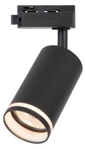 Spot pentru șină monofazată PIPE 1xGU10/10W/230V negru