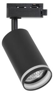 Spot pentru șină monofazată PIPE 1xGU10/10W/230V negru