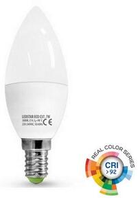 Bec LED ECOLINE C37 E14/7W/230V 3000K CRI 92 - Brilagi