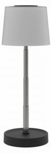 Lampă de masă LED reîncărcabilă, dimabilă, pentru exterior, 2W/5V, IP44, 1200 mAh, gri