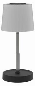 Lampă de masă LED reîncărcabilă, dimabilă, pentru exterior, 2W/5V, IP44, 1200 mAh, gri