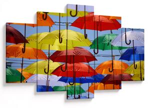 Tablou - Umbrele colorate (150x105 cm)