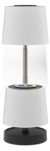 Lampă de masă reîncărcabilă pentru exterior, LED RGBW cu reglare a intensității, 2W/5V, IP44, 1200 mAh, gri