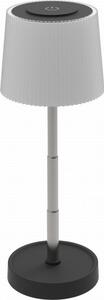 Lampă de masă LED reîncărcabilă, dimabilă, pentru exterior, 2W/5V, IP44, 1200 mAh, gri