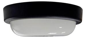 Plafonieră LED de exterior, 8W, 230V, 4200K, diam. 14 cm, IP64, neagră