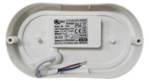 Plafonieră LED de exterior, 8W, 230V, 4200K, IP64, alb