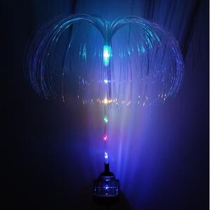 Lampă solară LED RGB, 1,2 V, 300 mAh, IP44, negru