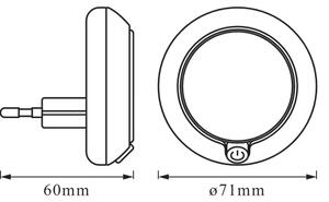 Osram - Lumină LED de veghe cu senzor LUNETTA LED/0,3W/230V 3000K