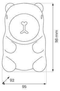 KAPYBARA Lampă de veghe pentru copii LED RGBW reîncărcabilă, reglabilă, LED/0,45W/5V 800 mAh