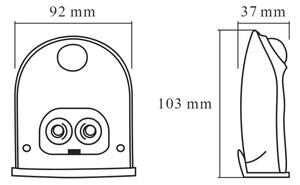 Osram - Aplică de exterior LED cu senzor DOORLED LED/0,5W/3xAA IP54