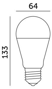 Bec LED GS E27, 17W, 230V, 3000K