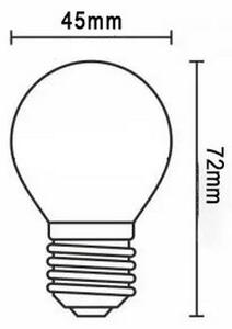 Bec LED FILAMENT G45 E27/2W/230V 3000K