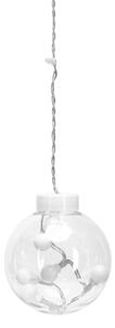Aigostar - Ghirlandă LED de exterior pentru Crăciun, 120 LED, 6 W, 230 V, 8 moduri, 3 x 0,6 m, IP44, alb cald + telecomandă