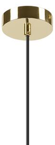 Lustră pe cablu HARMA 1xE27/15W/230V d. 14 cm alb/auriu