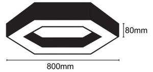 Plafonieră LED/40W/230V 4000K d. 80 cm