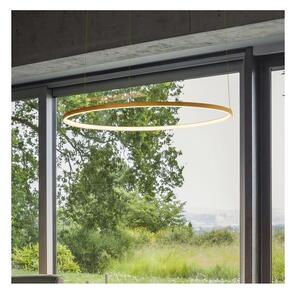Ideal Lux - Lustră suspendată pe cablu ORACLE SLIM LED/37W/230V 3000K diam. 70 cm auriu