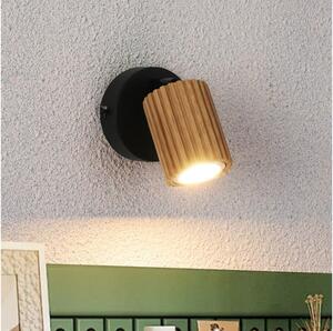 Brilagi - Aplica spot de perete MODERN WOOD 1xGU10/8W/230V lemn/negru