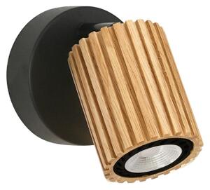 Brilagi - Aplica spot de perete MODERN WOOD 1xGU10/8W/230V lemn/negru
