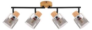 Brilagi - Lampă HYGGE cu 4xE14/15W/230V lemn/fumuriu