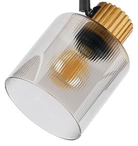 Brilagi - Aplica spot HYGGE 3xE14/15W/230V lemn/sticlă fumurie