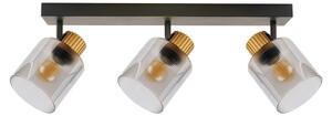 Brilagi - Plafonieră cu spoturi HYGGE 3xE14/15W/230V negru/fumuriu