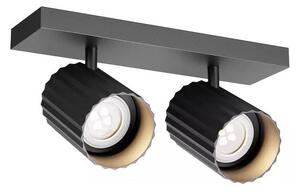 Redo 01-3403 - Spot DELPHI 2x GU10/7W/230V, negru