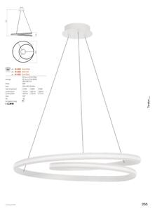 Redo 01-4364 - Lustră LED dimabilă TORSION pe cablu, 60W/230V, auriu