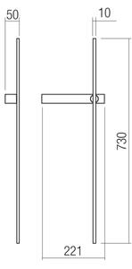 Redo 01-4673 - Aplica LED de perete TANGENT LED/6W/230V CRI 90 negru