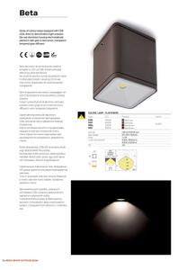 Redo 9080 - Aplica de exterior BETA LED/6W/230V 3000K IP54 maro
