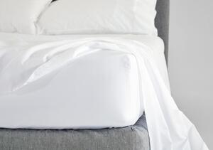 Cearceaf pat cu elastic 90x200cm , bumbac 100% , Olandina - ALB