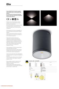 Redo 9596 - Aplică LED de exterior ETA, 6W, 230V, 3000K, IP54, maro