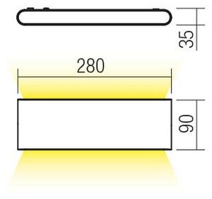 Redo 90453 - Aplică de exterior KLIPPE LED/24W/230V 3000K IP54 maro