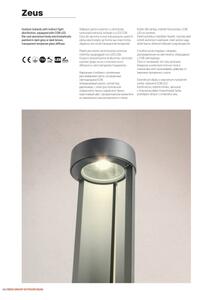 Redo 90365 - Lampă de exterior ZEUS LED/11,5W/230V 3000K 75 cm IP54 antracit