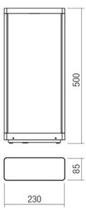 Redo 90581 - Lampă LED de exterior WAKE LED/8W/230V 3000K 50 cm IP65 antracit