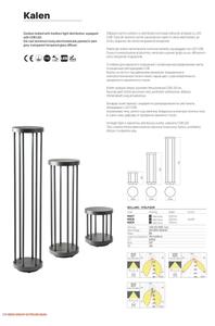 Redo 90578 - Lampă LED de exterior KALEN, 8 W, 230 V, 3000 K, 50 cm, IP65, antracit