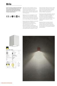 Redo 90527 - Aplică de perete BRIO pentru exterior, LED, 6 W, 230 V, 3000 K, IP54, antracit