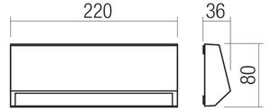 Redo 90680 - Lampă de orientare exterioară ANDER LED/4W/230V 3000K IP65 antracit