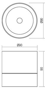 Redo 90627 - Spot de exterior LED SHAFT, 13 W, 230 V, IP65, antracit