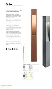 Redo 90672 - Lampă de exterior SOLO, 1 x GU10, 35 W, 230 V, 70 cm, IP65, antracit