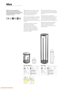 Redo 90676 - Lampă de exterior LED MAX, 15W, 230V, 2700K, 80 cm, IP65, antracit
