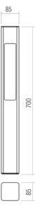 Redo 90672 - Lampă de exterior SOLO, 1 x GU10, 35 W, 230 V, 70 cm, IP65, antracit