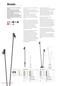 Redo 90707 - Lampă LED de exterior NIVALIS, 6,8 W, 230 V, 3000 K, 82 cm, IP65, verde