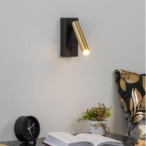 Spot LED de perete Brilagi MAYA 1xG9/7W/230V negru/auriu