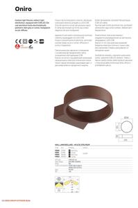 Redo 91062 - Aplică LED de perete pentru exterior ONIRO, 8W, 230V, IP65, antracit